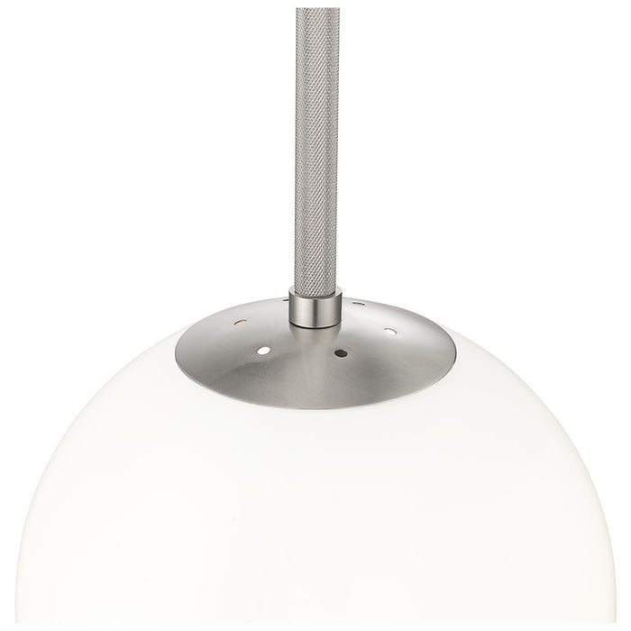 Millennium Lighting Kairo 1Lt 12" Pendant, Brushed Nickel/Shiny Opal