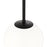 Millennium Lighting Kairo 1Lt 12" Pendant, Black/Shiny Opal