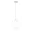 Millennium Lighting Kairo 1Lt 12" Pendant, Polished Nickel/Shiny Opal - 25501-PN