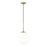 Millennium Lighting Kairo 1Lt 12" Pendant, Vintage Brass/Shiny Opal