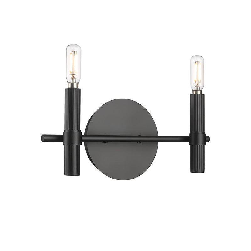 Millennium Lighting Skyva 2Lt 6" Vanity, Black - 25602-MB