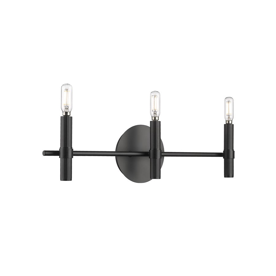 Millennium Lighting Skyva 3Lt 6" Vanity, Black - 25603-MB