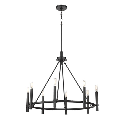 Millennium Lighting Skyva 8Lt 26" Chandelier, Black - 25608-MB
