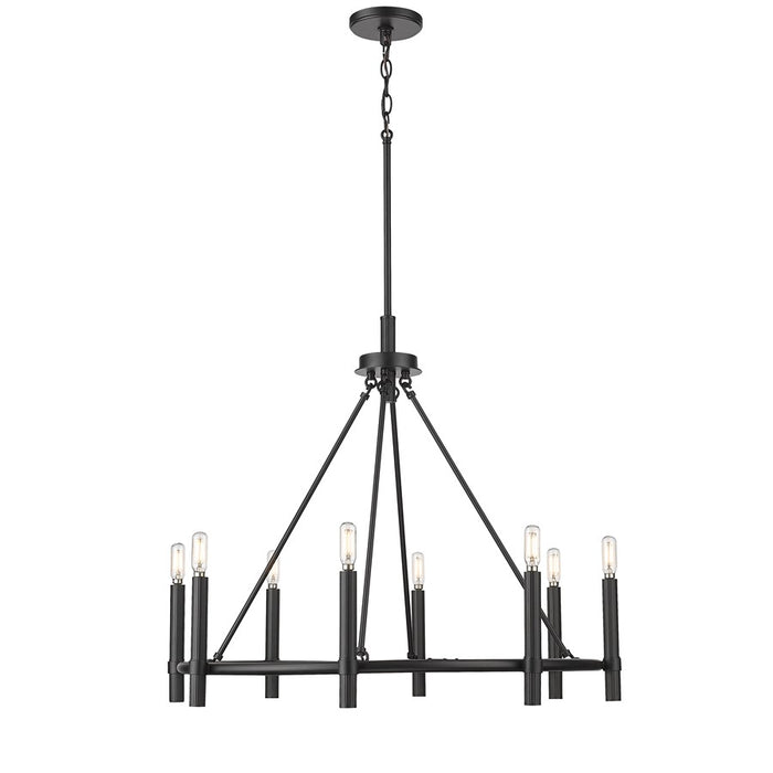 Millennium Lighting Skyva 8Lt 26" Chandelier, Black