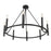 Millennium Lighting Skyva 8Lt 26" Chandelier, Black