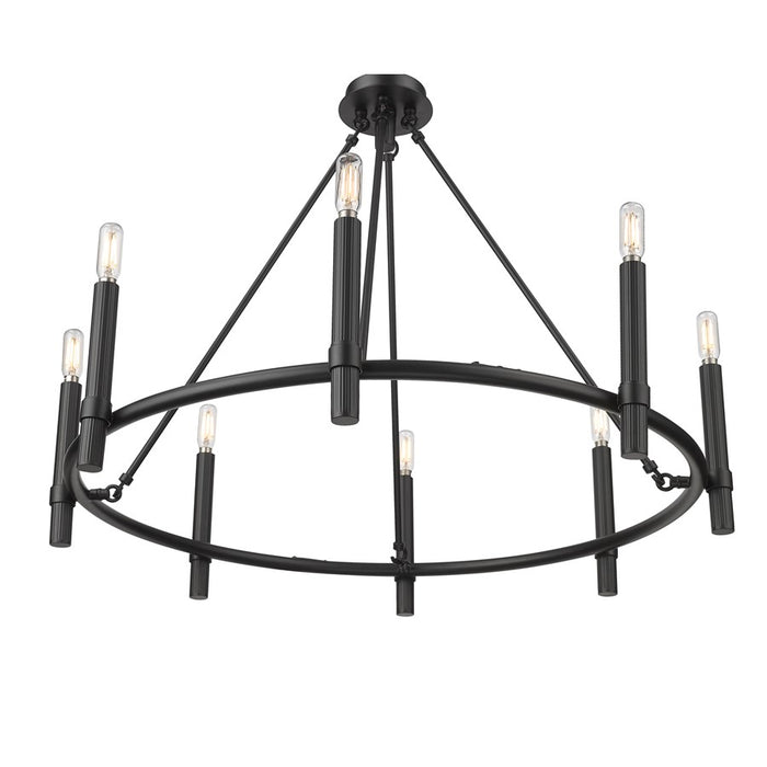 Millennium Lighting Skyva 8Lt 26" Chandelier, Black
