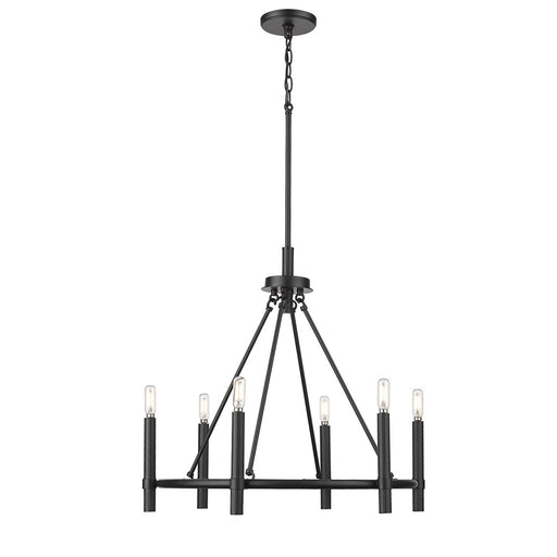 Millennium Lighting Skyva 6Lt 23" Chandelier, Black