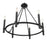 Millennium Lighting Skyva 6Lt 23" Chandelier, Black