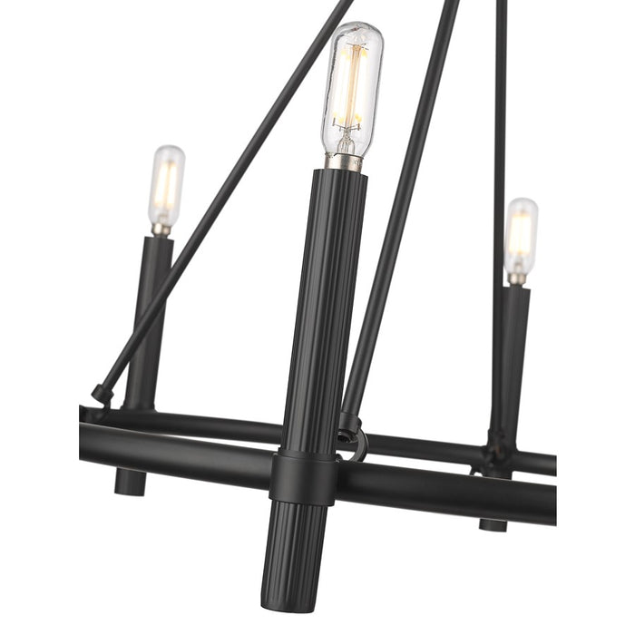 Millennium Lighting Skyva 6Lt 23" Chandelier, Black