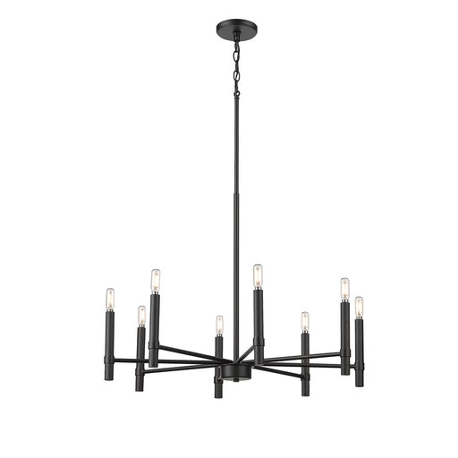 Millennium Lighting Skyva 8Lt 24" Chandelier, Black - 25708-MB