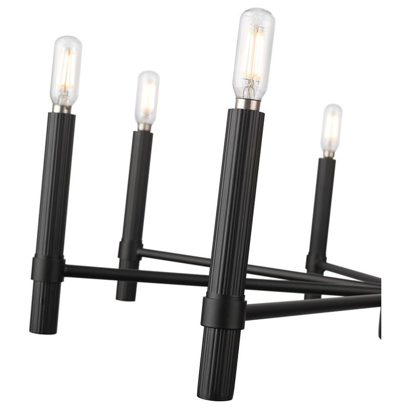 Millennium Lighting Skyva 8Lt 24" Chandelier, Black