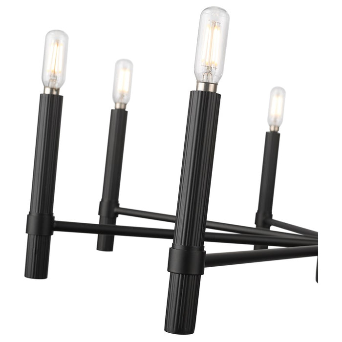Millennium Lighting Skyva 8Lt 24" Chandelier, Black