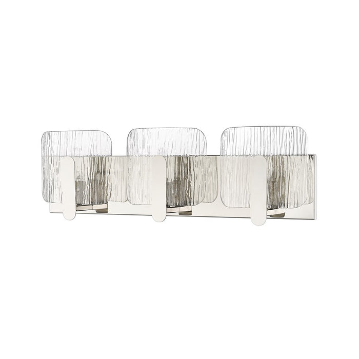 Millennium Lighting Rimini 3Lt Vanity, Polished Nickel/Clear