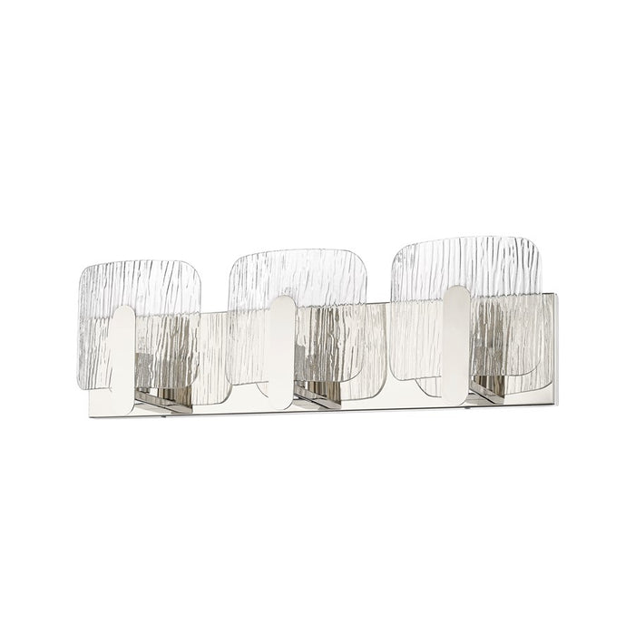 Millennium Lighting Rimini 3Lt Vanity, Polished Nickel/Clear