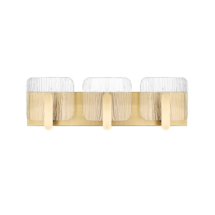 Millennium Lighting Rimini 3Lt Vanity, Vintage Brass/Clear - 26003-VB