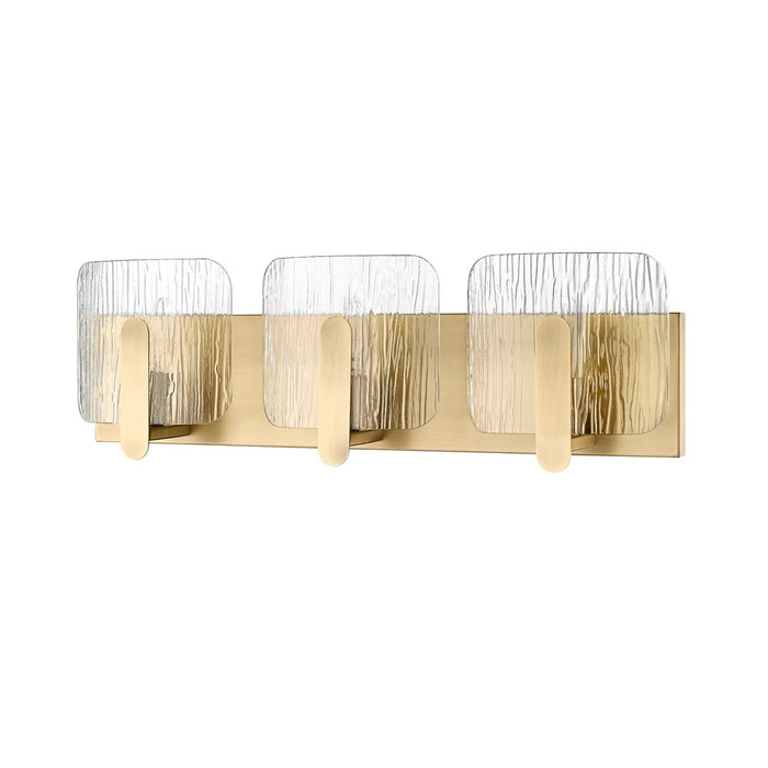 Millennium Lighting Rimini 3Lt Vanity, Vintage Brass/Clear