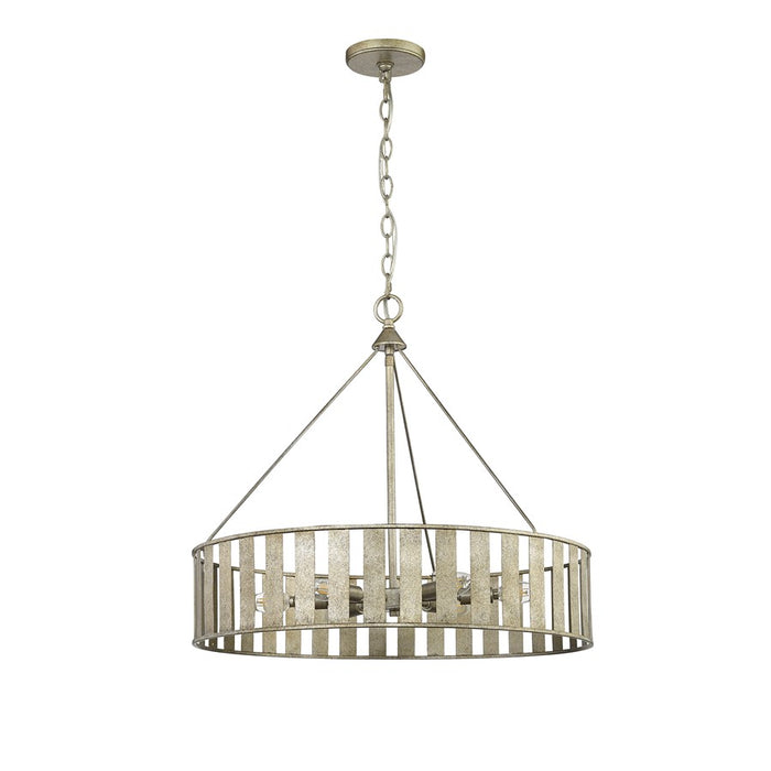 Millennium Stella 6Lt Chandelier, Antique Silver/Steel