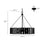Millennium Stella 6Lt Chandelier, Antique Silver/Steel