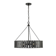 Millennium Lighting Stella 6Lt Chandelier, Black - 27006-MB