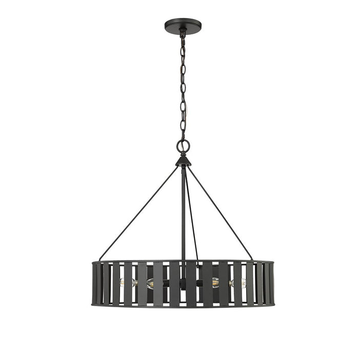 Millennium Lighting Stella 6Lt Chandelier, Black - 27006-MB
