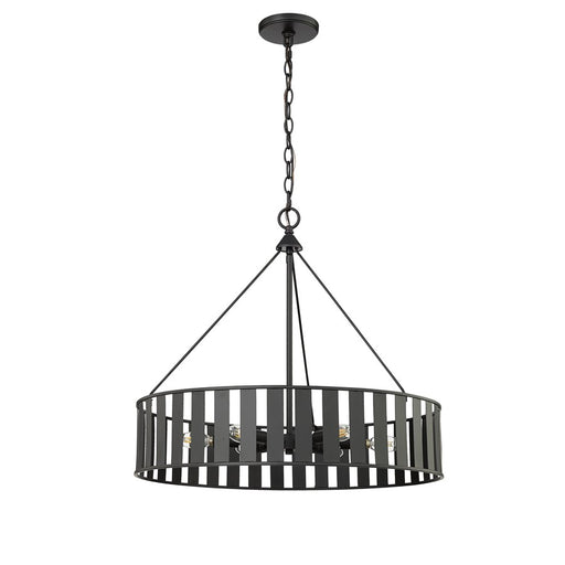 Millennium Lighting Stella 6Lt Chandelier, Black