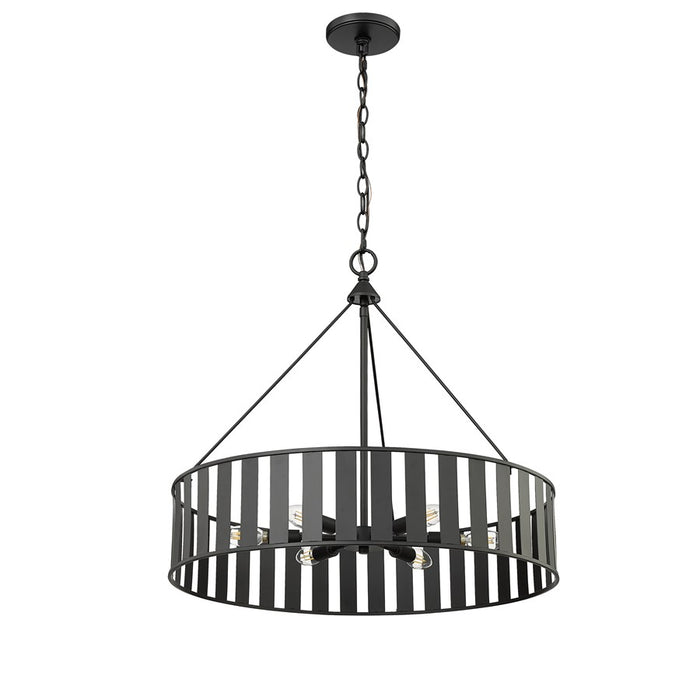 Millennium Lighting Stella 6Lt Chandelier, Black