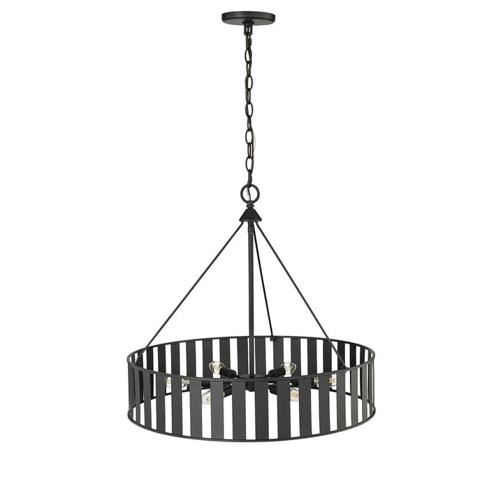 Millennium Lighting Stella 6Lt Chandelier, Black