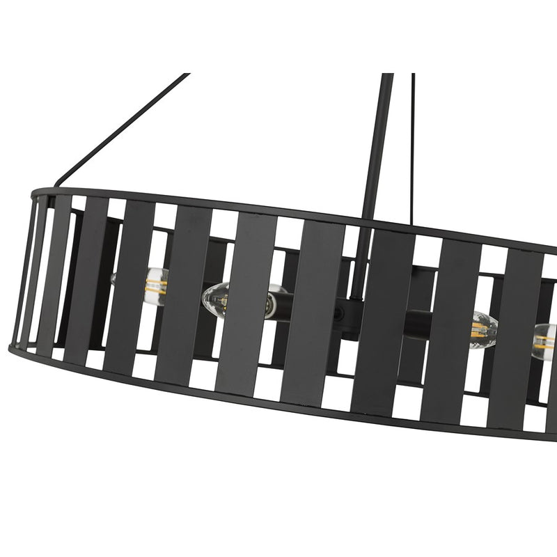 Millennium Lighting Stella 6Lt Chandelier, Black