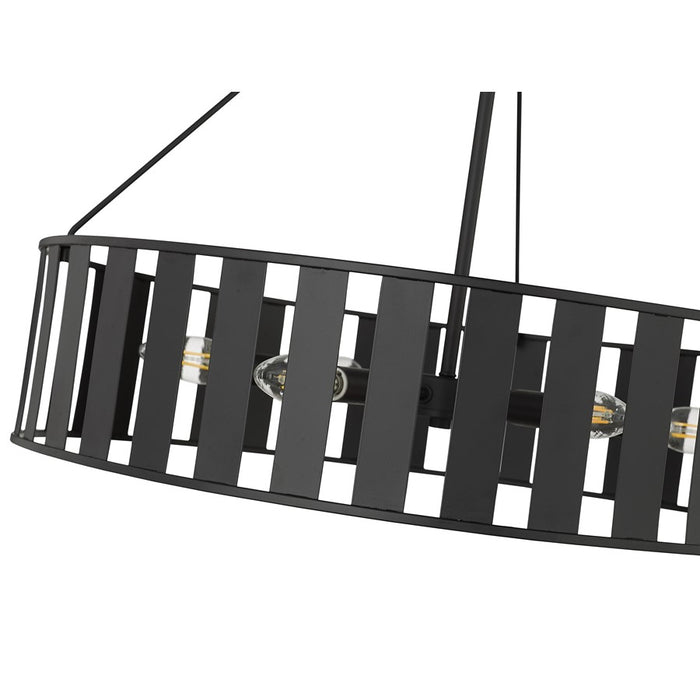 Millennium Lighting Stella 6Lt Chandelier, Black