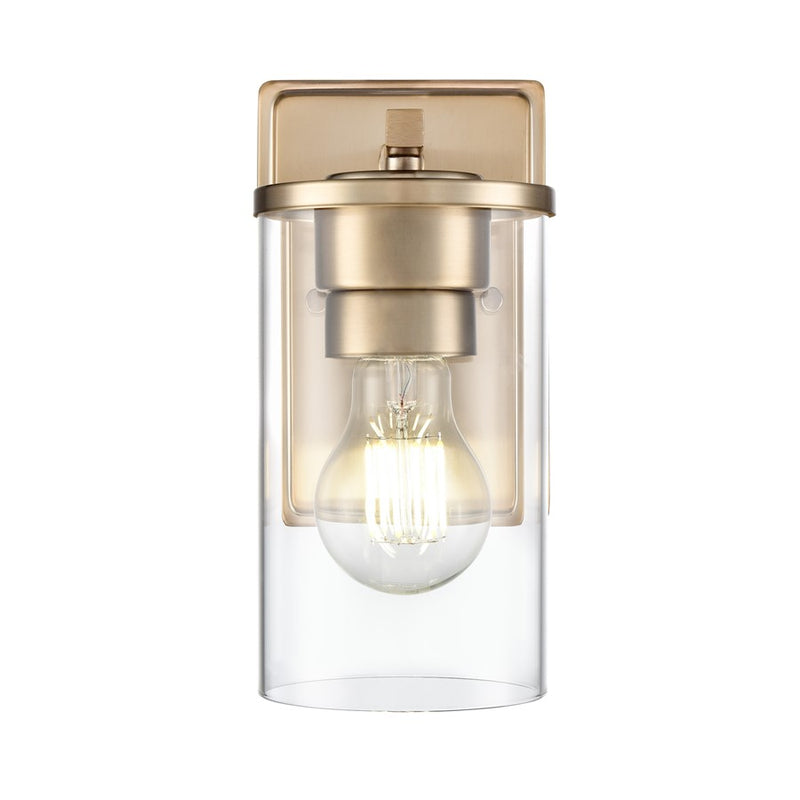 Millennium Lighting Verlana 1Lt 5" Wall Sconce, Modern Gold/Clear