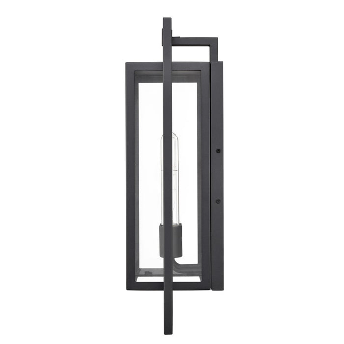 Millennium Lighting Agatha 2Lt 20" Outdoor Wall Sconce, Black/Clear