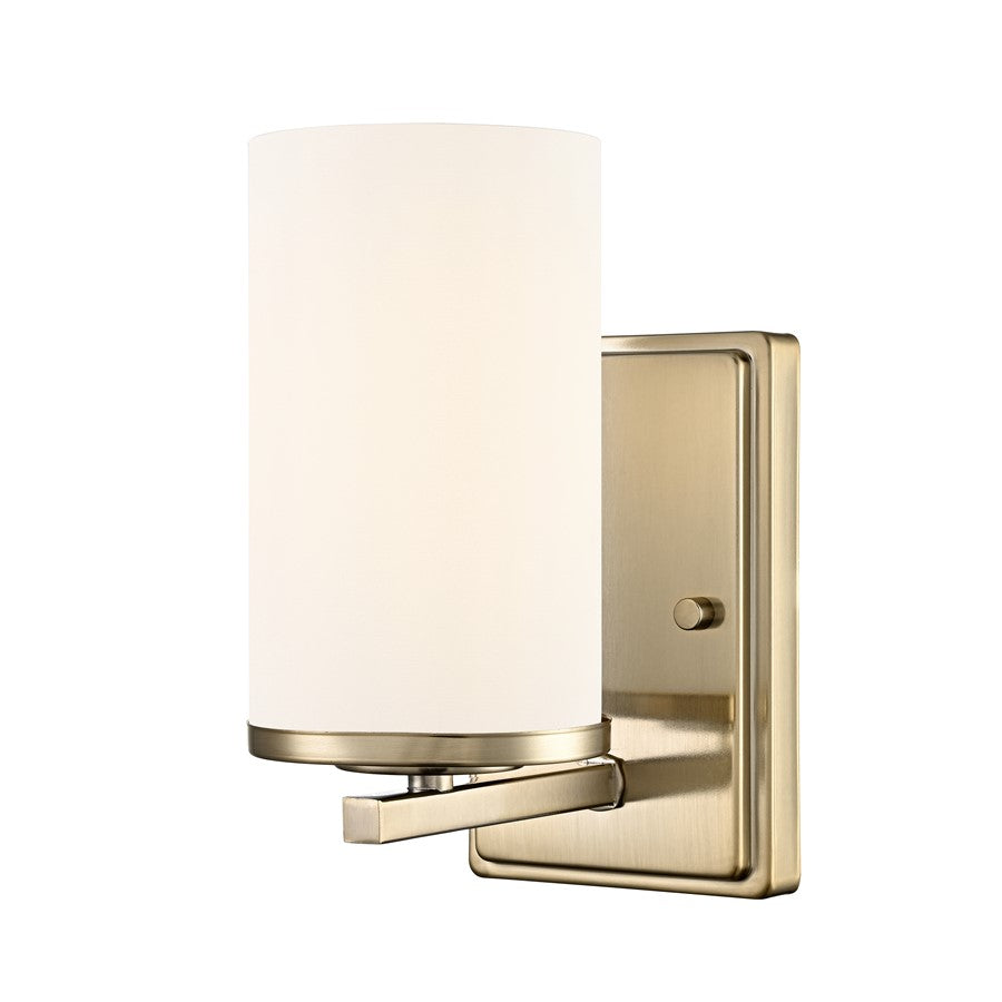 Millennium Verlana 8.75" High 1Lt Wall Sconce, Gold/Etched White - 2701WG-MG