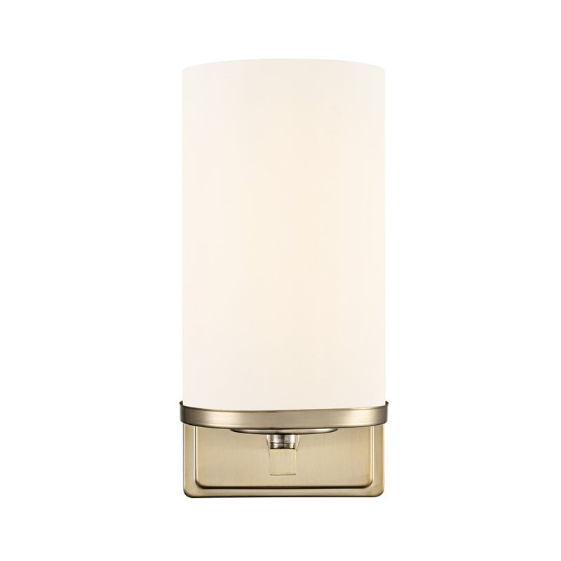 Millennium Verlana 8.75" High 1Lt Wall Sconce, Gold/Etched White