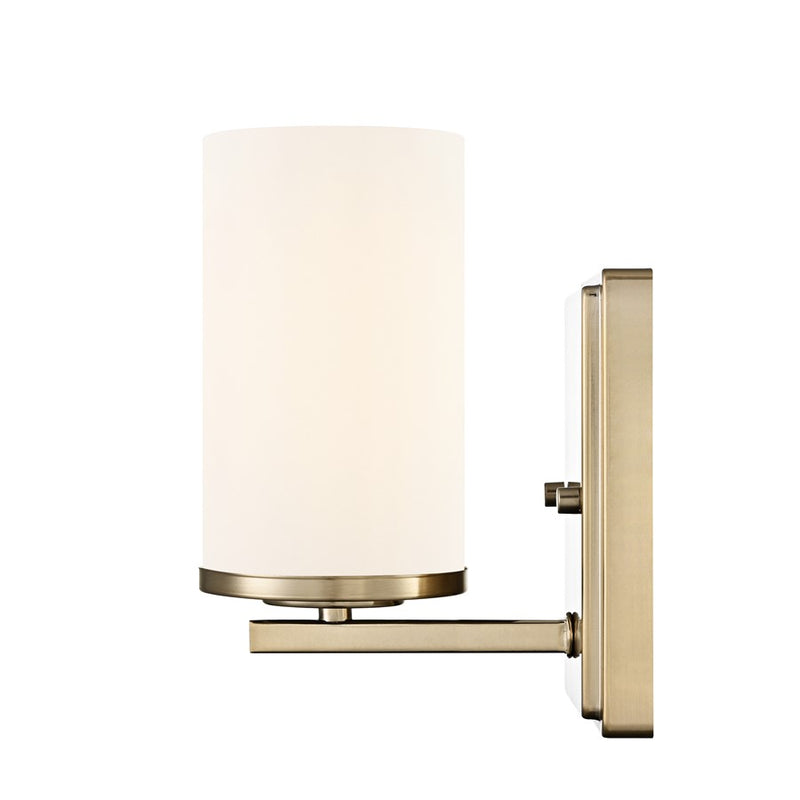 Millennium Verlana 8.75" High 1Lt Wall Sconce, Gold/Etched White