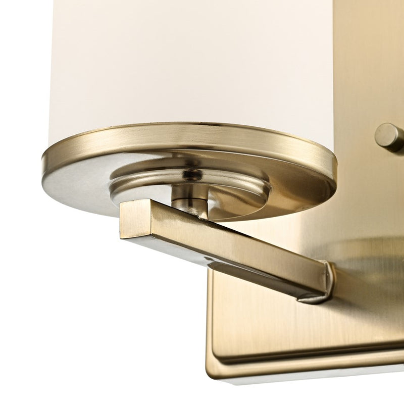 Millennium Verlana 8.75" High 1Lt Wall Sconce, Gold/Etched White