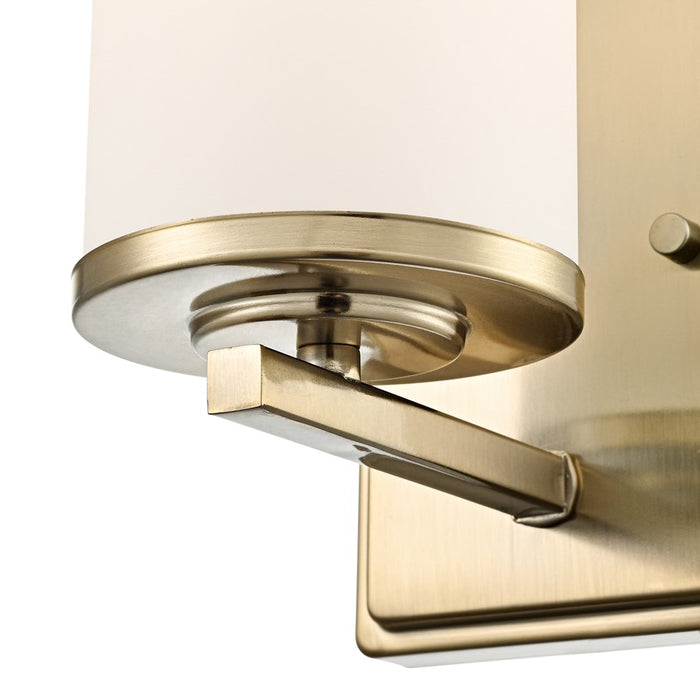 Millennium Verlana 8.75" High 1Lt Wall Sconce, Gold/Etched White