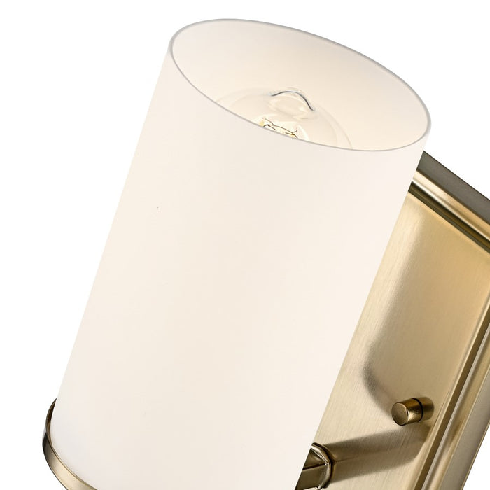 Millennium Verlana 8.75" High 1Lt Wall Sconce, Gold/Etched White