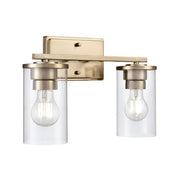 Millennium Lighting Verlana 2Lt 14" Vanity, Modern Gold/Clear - 2702-MG