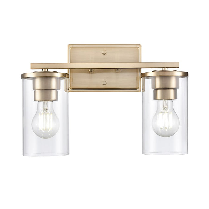 Millennium Lighting Verlana 2Lt 14" Vanity, Modern Gold/Clear