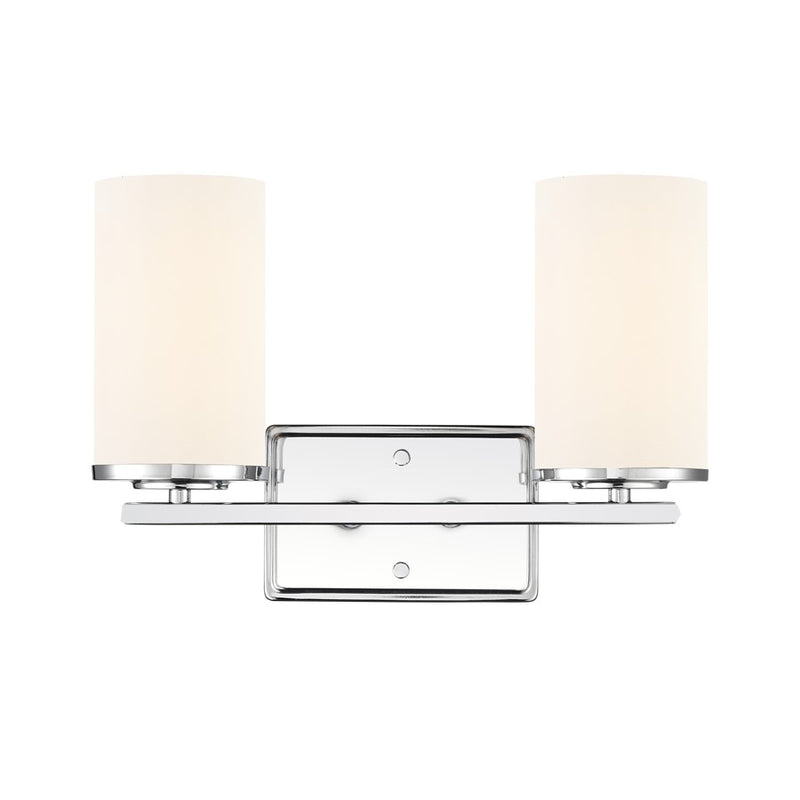 Millennium Lighting Verlana 14" 2Lt Vanity, Chrome/Etched White