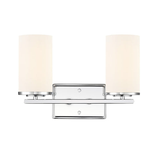 Millennium Lighting Verlana 14" 2Lt Vanity, Chrome/Etched White