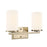 Millennium Lighting Verlana 14" 2Lt Vanity, Modern Gold/Etched White - 2702WG-MG