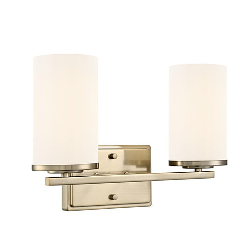 Millennium Lighting Verlana 14" 2Lt Vanity, Modern Gold/Etched White - 2702WG-MG