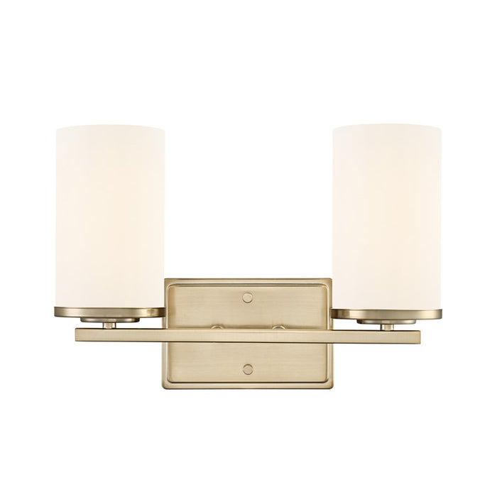 Millennium Lighting Verlana 14" 2Lt Vanity, Modern Gold/Etched White