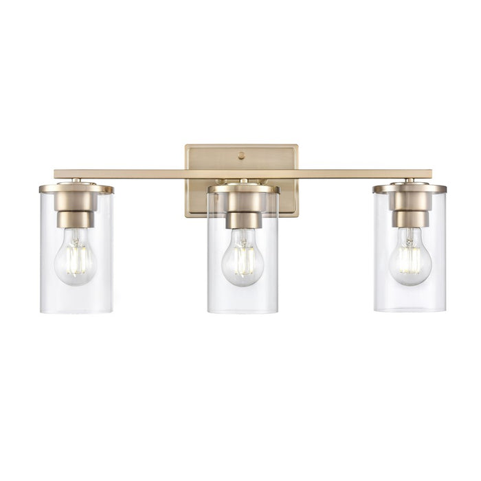 Millennium Lighting Verlana 3Lt 22" Vanity, Modern Gold/Clear