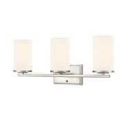 Millennium Lighting Verlana 22" 3Lt Vanity, Nickel/Etched White - 2703WG-BN