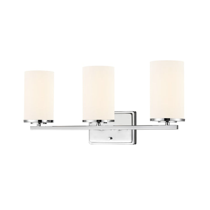 Millennium Lighting Verlana 22" 3Lt Vanity, Chrome/Etched White - 2703WG-CH