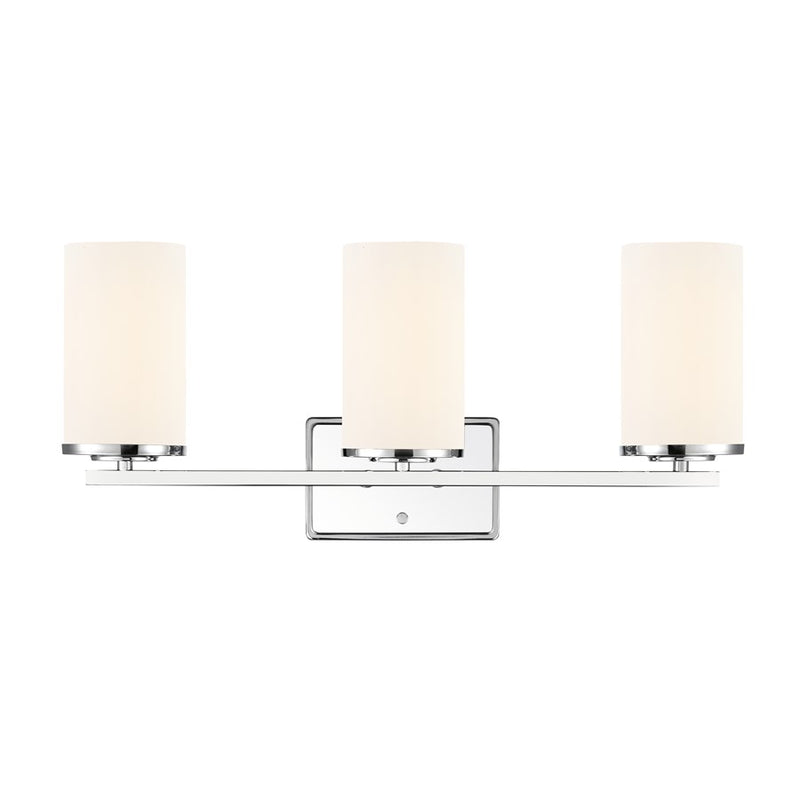 Millennium Lighting Verlana 22" 3Lt Vanity, Chrome/Etched White
