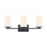 Millennium Lighting Verlana 22" 3Lt Vanity, Matte Black/Etched White