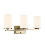 Millennium Lighting Verlana 22" 3Lt Vanity, Modern Gold/Etched White - 2703WG-MG
